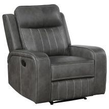 Coaster Fine Furniture 603193 Raelynn - Upholstered Track Arm Recliner - Gray