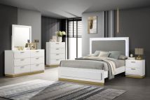 Coaster Fine Furniture 224771Q-S5 Caraway - 5 Piece Queen Bedroom Set - White