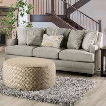 Furniture of America SM8193-SF Stephney - Sofa - Gray / Gold