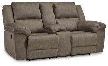 Ashley Furniture 3720394 Laresview - Dbl Reclining Loveseat with Console - Fossil