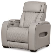 Signature Design by Ashley® U2710513 Boyington - Gray - Power Recliner/Adj Headrest