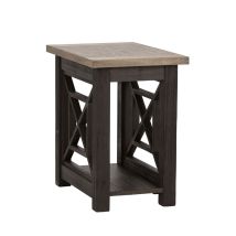 Liberty Furniture 422-OT1021 Heatherbrook - Chair Side Table - Charcoal & Ash