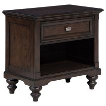 Coaster Fine Furniture 223632 Andover - 1-Drawer Nightstand Bedside Table - Dark Oak