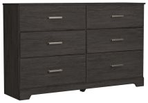 Signature Design by Ashley® B2589-31 Belachime - Charcoal - Six Drawer Dresser