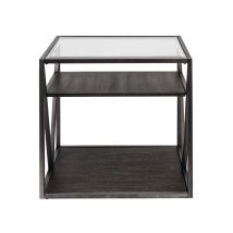 Liberty Furniture 37-OT1020 Liberty Furniture 37-OT1020 Arista - End Table - Cobblestone Brown / Gray Dusty