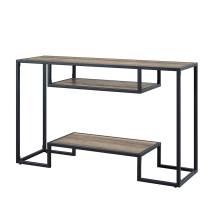 ACME LV00887 Idella - Console Table - Rustic Oak & Black Finish