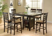 CoasterEveryday 100438-S7 Gabriel - 7 Piece Counter Height Dining Set - Cappuccino