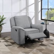 ACME LV02535 Destiny - Glider Recliner With Swivel - Gray Linen