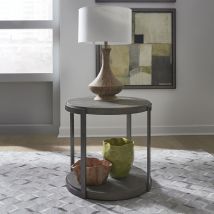 Liberty Furniture 960-OT1020 Modern View - Round End Table - Gauntlet Gray