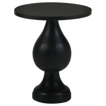 CoasterEssence 915108 Dianella - Round Pedestal Base Accent Side Table - Black Stain