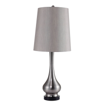 Furniture of America L731200SN Teri - 3" Height Table Lamp - Silver