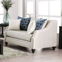 Furniture of America SM2669-LV Nefyn - Loveseat - Ivory