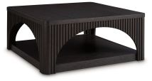 Signature Design by Ashley® T760-8 Yellink - Black - Square Cocktail Table