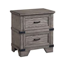Intercon FG-BR-4902-STE-C Forge - Nightstand - Brushed Steel