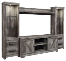 Ashley Furniture W440W2 Ashley Furniture W440W2 Wynnlow - 4 Pc. - Entertainment Center - 63" TV Stand - Gray