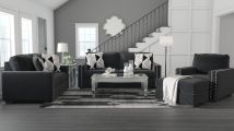 Signature Design by Ashley® 12206/38/35/20/14 Gleston - Onyx - 4 Pc. - Sofa, Loveseat, Chair, Ottoman