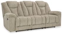 Signature Design by Ashley® 9030915 Hindmarsh - Stone - Power Reclining Sofa With Adj Headrest