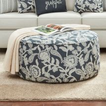 Furniture of America SM8190-OT Porthcawl - Ottoman - Floral Multi