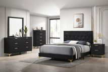 CoasterEveryday 224451KE-S5 Kendall - 5 Piece King Bedroom Set - Black