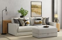 Jackson 2405/36/37/77/3-11 Jackson 2405/36/37/77/3-11 Trevor - 2 Piece Extra Deep Oversized Sofa With 1 Included Storage Cocktail Ottoman - Chalk
