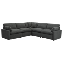 Coaster Fine Furniture 609530P Collins - 5 Piece Modular Power Reclining Sectional - Dark Gray