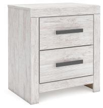 Ashley Furniture B3788-92 Cayboni - Two Drawer Night Stand - Whitewash