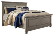 Ashley Furniture B733B7 Lettner - California King Panel Bed - Light Gray