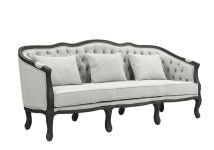 ACME LV01127 Samael - Sofa - Gray Linen & Dark Brown Finish