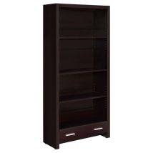 CoasterEveryday 800905 Skylar - 5-Shelf Bookcase With Drawer - Cappuccino