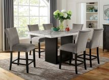 Furniture of America CM3744PT-TABLE Kian - Counter Height Dining Table - White / Black