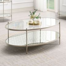 ACME LV02755 Zaba - Coffee Table - Pearl Silver