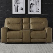 Liberty Furniture 7009BU-22P Bennett - Loveseat With Console P2 & ZG - Butternut - Butternut Leather