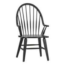 Liberty Furniture 482-C1000A Liberty Furniture 482-C1000A Hearthstone Ridge - Windsor Back Arm Chair - Tobacco & Black