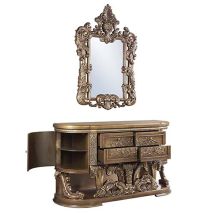 ACME BD00474 Constantine - Dresser - Brown & Gold Finish