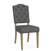 Riverside Furniture 92632 Riverside Furniture 92632 Mix-N-Match Chairs - Button Tufted Upholstered Chair (Set of 2) - Dark Gray