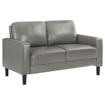 Coaster Fine Furniture 508366 Ruth - Upholstered Track Arm Loveseat - Gray