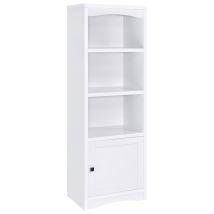CoasterEveryday 724114 Laughlin - 3-Shelf Engineered Wood Media Tower - White