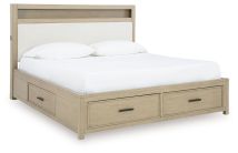 Ashley Furniture B602B9 Ashley Furniture B602B9 Calmoro - California King Bookcase Bed - Gray
