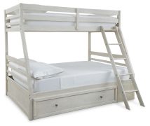 Ashley Furniture B742B16 Robbinsdale - Twin Over Full Bunk Bed With Storage - Antique White