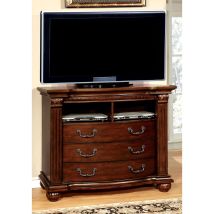 Furniture of America CM7736TV Grandom - Media Chest - Cherry