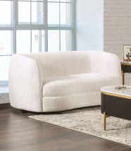 Furniture of America FM61003WH-LV Versoix - Loveseat - Off-White
