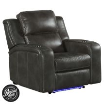 Intercon SE-RC-140DPR-SLT-C Silhouette - Dual-Power Recliner - Bolero Slate