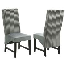 Coaster Fine Furniture 106389 Barrand - Upholstered Dining Side Chair (Set of 2) - Gray