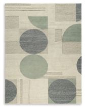 Signature Design by Ashley® R406351 Dallane - Linen / Blue / Green - Large Rug