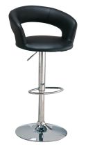 CoasterEveryday 120346 Barraza - Adjustable Height Bar Stool - Black And Chrome