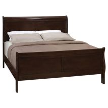 CoasterEveryday 202411KE Louis Philippe - Wood Eastern King Sleigh Bed - Cappuccino