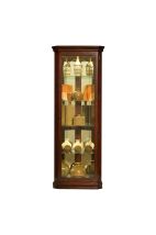 Pulaski Furniture 20205 PFC Curios - Mirrored 4 Shelf Corner Curio Cabinet - Victorian Brown