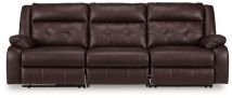 Signature Design by Ashley® 42702S2 Punch Up - Walnut - 3-Piece Power Reclining Sectional Sofa