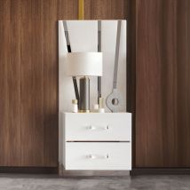 New Classic 00-1840-2NSP Europa - 2 Nightstands With Panels - White