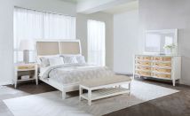 Coaster Fine Furniture 223471KW-S4 Bexhill - 4 Piece California King Bedroom Set - White